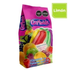 Gelatina gelhada *1000gr  (piña, fresa, cereza, limon, naranja,