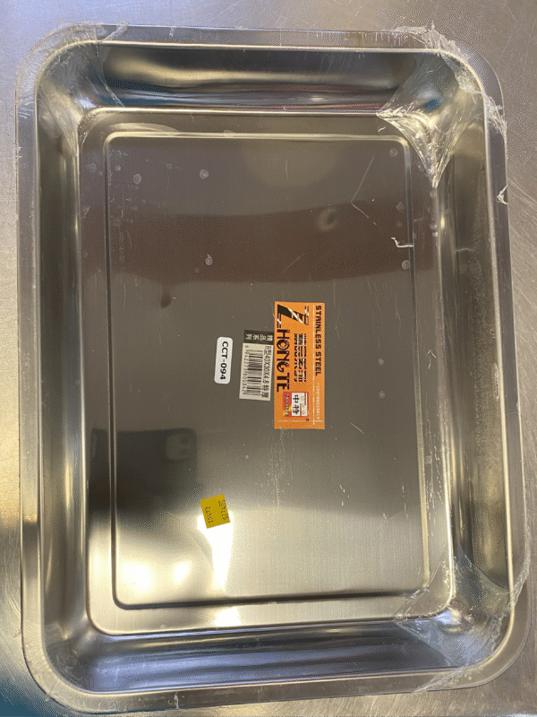 Bandeja honda en acero inox