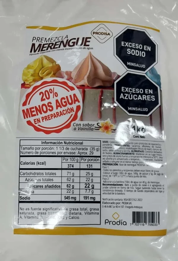 Base para merengues prodisabor *1kl